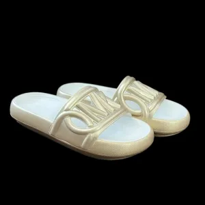 New Michael Kors Splash Slide Sandals Size 7 in Gold