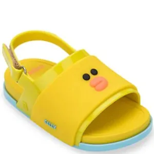 NEW Mini Melissa x Line Friends Collab Kid Duck Open Toe Water Safe Shoe Slides