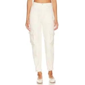 NEW MOTHER curbside cargo flood jean in eggnog