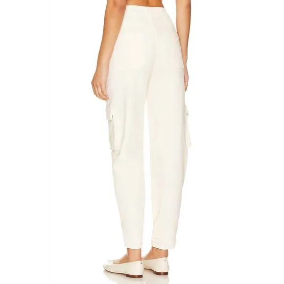 NEW MOTHER curbside cargo flood jean in eggnog