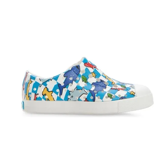 New Native Shoes Jefferson Water Friendly Slip-Ons in Shark Grid Size 6C