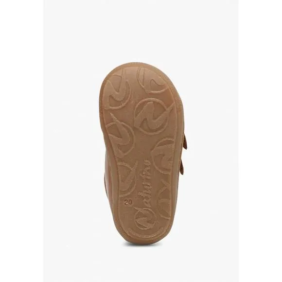 NEW NATURINO kids nappa shoe in cognac