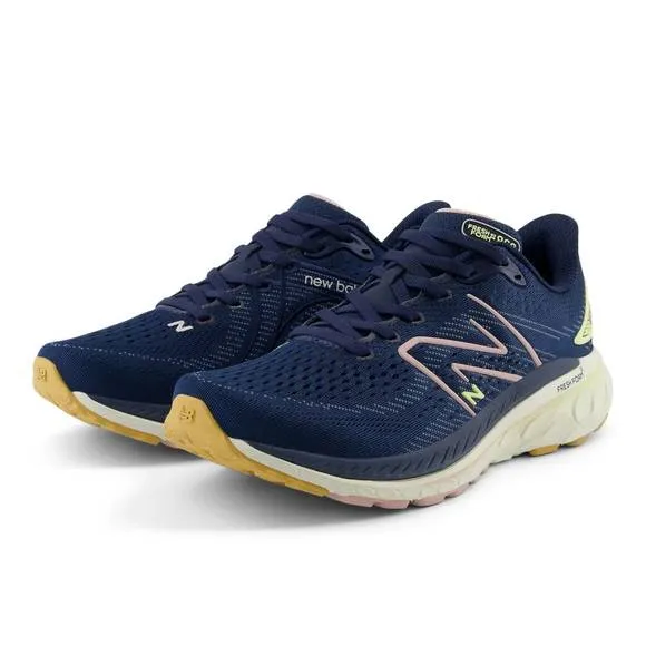 NEW NEW BALANCE women's fresh foam 860 v13 running shoes in nb navy/orb pink/vin
