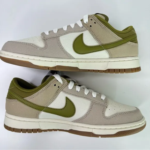 New Nike Dunk Low Olive and Cream Sneakers Since 72 Pacific Moss Casual Shoes