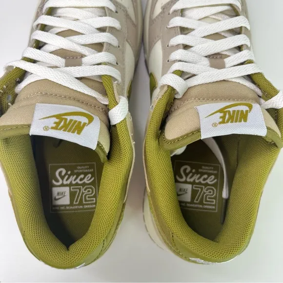 New Nike Dunk Low Olive and Cream Sneakers Since 72 Pacific Moss Casual Shoes