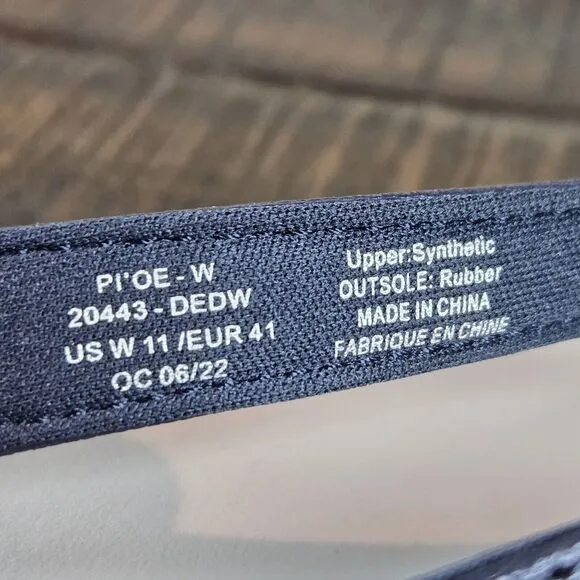 NEW Olukai Pi'oe Womens Size 11 Flip Flops Thong Comfort Sandals Blue Gray
