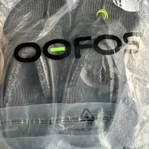 NEW OOFOS Women's Sandals - Black W7 M5