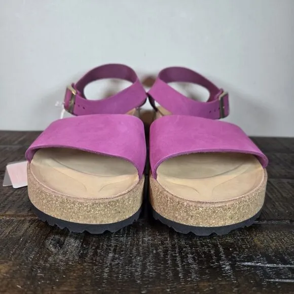 NEW Papillio Glenda Womens Size 8 Mens 6 EU 39 Narrow Beach Sandals Boysenberry