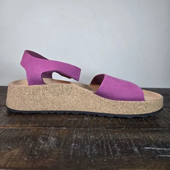 NEW Papillio Glenda Womens Size 8 Mens 6 EU 39 Narrow Beach Sandals Boysenberry