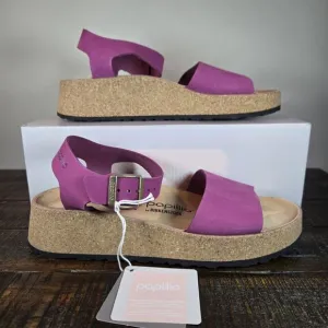 NEW Papillio Glenda Womens Size 8 Mens 6 EU 39 Narrow Beach Sandals Boysenberry