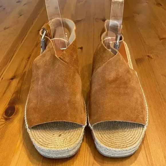 New Rag &amp; Bone Sienna Wedge Espadrille Platform Sandals Leather