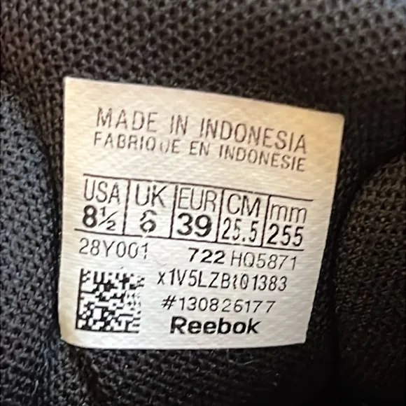 New Reebok Zig Dynamica Running Sneakers 8.5 Black/Gray Athletic Training Shoe