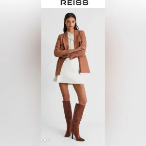 New! Reiss Caitlin Leather Knee High Boots in Tan Sz 40 US 9.5 $540‎