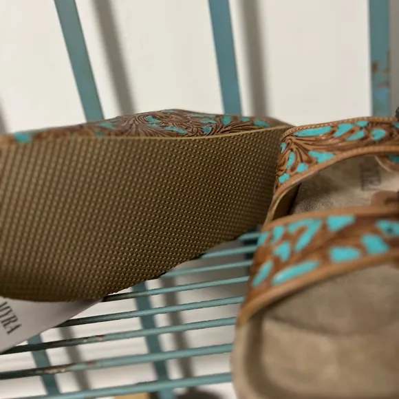 😍New Release Amazing Myra Bag Hand Tooled Genuine Leather Spring Break Sandals