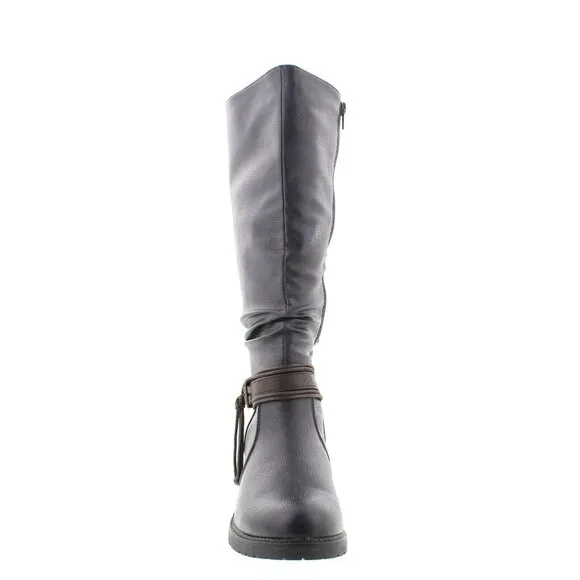 NEW RIEKER High Shaft Comfort Boots Blue Night FOR WOMEN 563MN