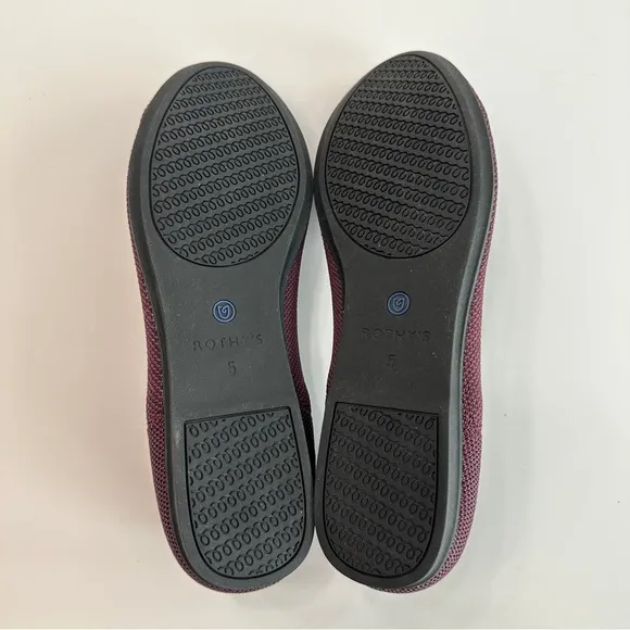 NEW Rothy's The Flat in Dark Purple - Size 5