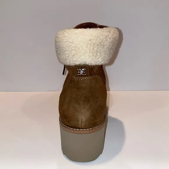 NEW Sam Edelman Franc Plush Faux Shearling Platform Boots Gorpcore Women 10M