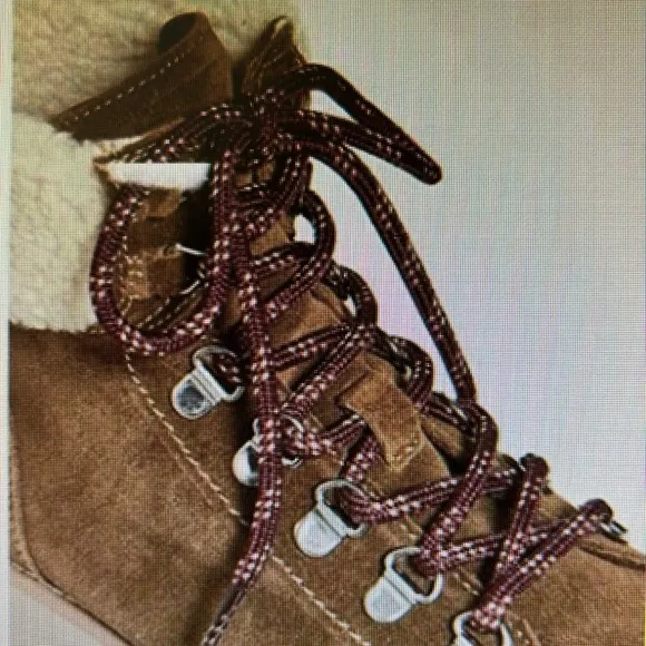 NEW Sam Edelman Franc Plush Faux Shearling Platform Boots Gorpcore Women 10M