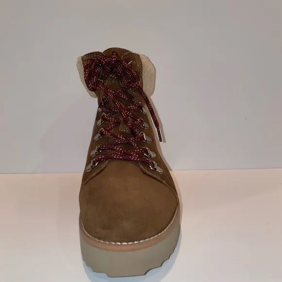 NEW Sam Edelman Franc Plush Faux Shearling Platform Boots Gorpcore Women 10M