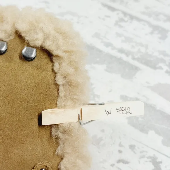 New Sam Edelman Kyler 2 Boot Taupe Suede Fauz Fur Lace Up Boots W782