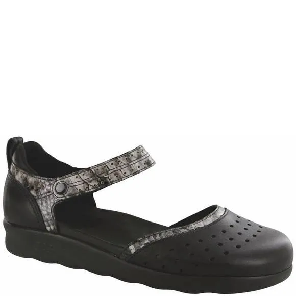 NEW SAS women's eden gravity mamba sandal in black snake