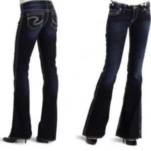 NEW Silver Extra Long Tall Francis Indigo Jeans RARE Barbiecore Summer Flare