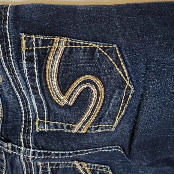 NEW Silver Extra Long Tall Francis Indigo Jeans RARE Barbiecore Summer Flare