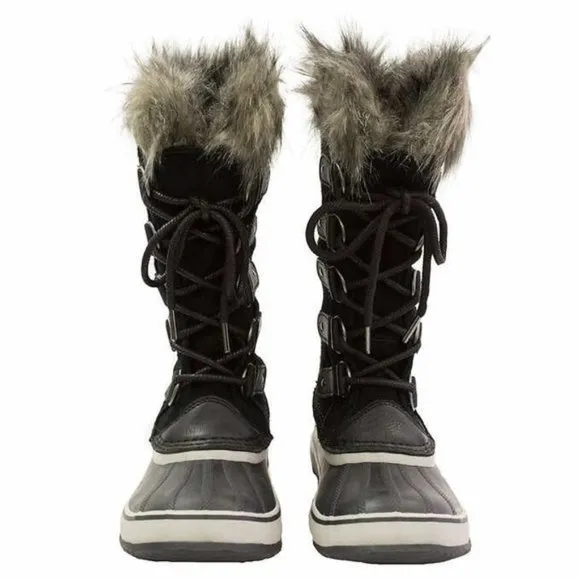 NEW SOREL Joan of Arctic Faux Fur Waterproof Boots - Size 7