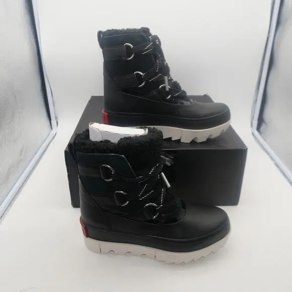 NEW Sorel Joan of Artic Next Snow Insulated WP  Boots Black Women's 5.5