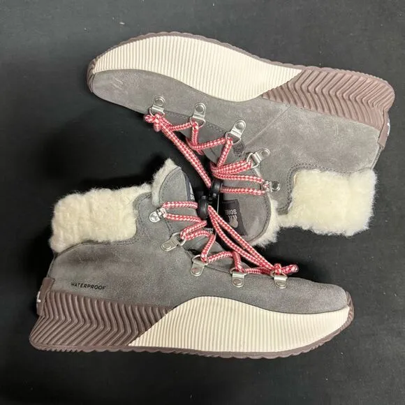 New Sorel Youth Out N About Conquest Waterproof Boots 5 Quarry Gum 15