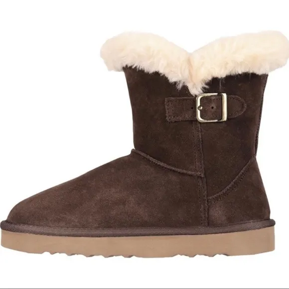 New Style &amp; Co. Suede Faux Fur Lined Winter Boots​