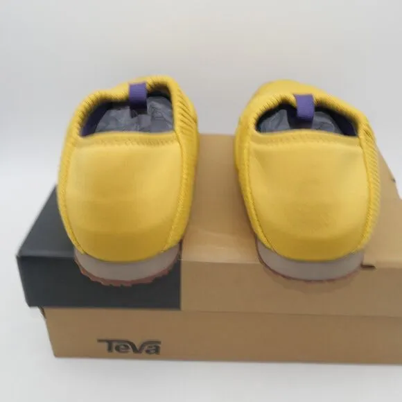 NEW Teva ReEmber Moc Quilted Yellow Casual Slip-On Shoes Women's 10 Men's 8