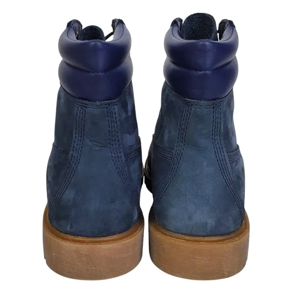 New Timberland womens 8.5 linden woods 6 in nubuck lace up boots waterproof navy