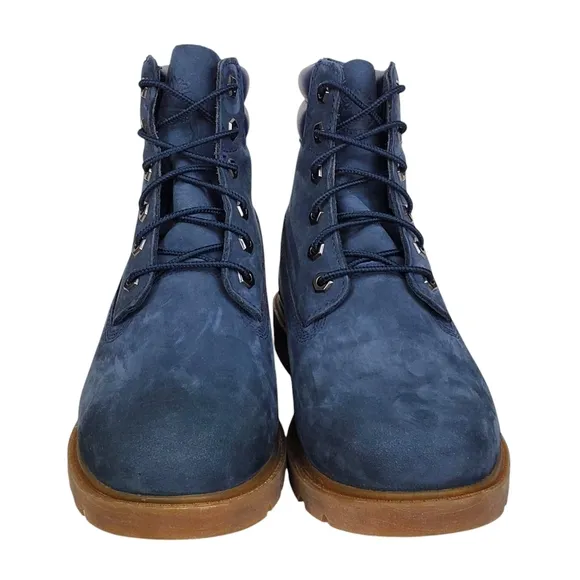 New Timberland womens 8.5 linden woods 6 in nubuck lace up boots waterproof navy