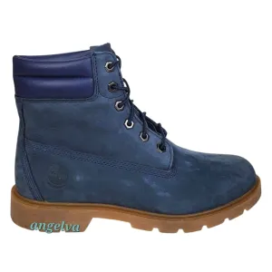 New Timberland womens 8.5 linden woods 6 in nubuck lace up boots waterproof navy