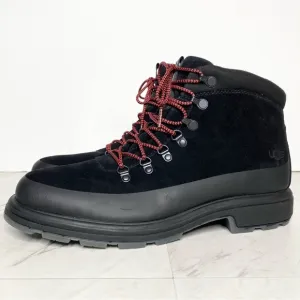 New! UGG Biltmore Lace Up Black Suede Hiker Boot 9
