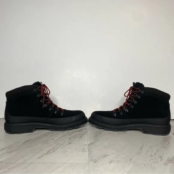 New! UGG Biltmore Lace Up Black Suede Hiker Boot 9