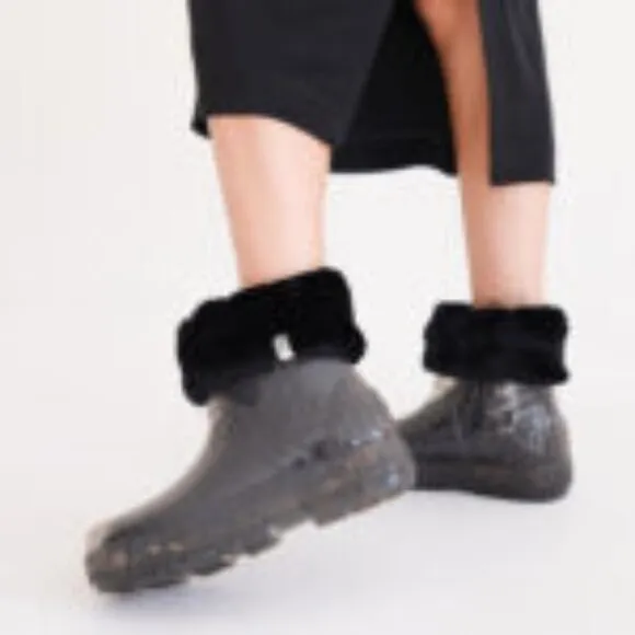 new UGG Clear Rain Boots removable lining sock Branded Platform Drizlita