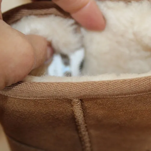 NEW UGG JONA‎ CHESTNUT SUEDE SHEARLING MINI GIRL'S BOOTS