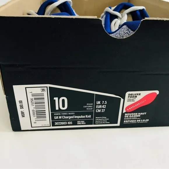 New! Under Armour Charged Impulse Knit Women’s Arch Support Running Shoes