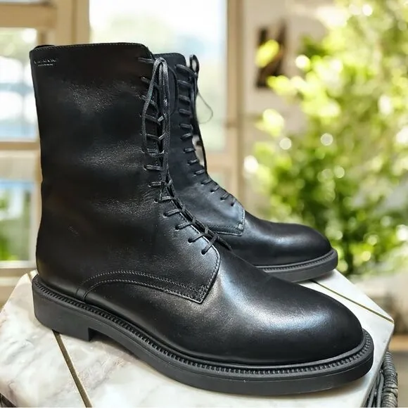 NEW Vagabond Alex W Leather Lace Up Boots Size 41 US 11