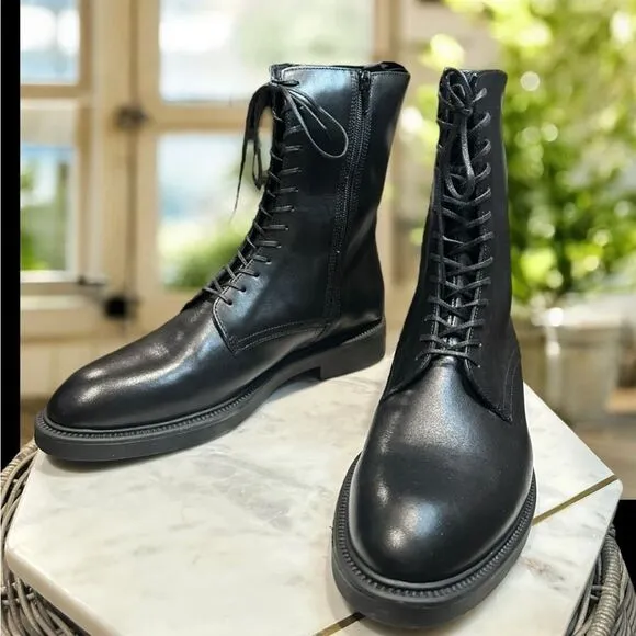 NEW Vagabond Alex W Leather Lace Up Boots Size 41 US 11