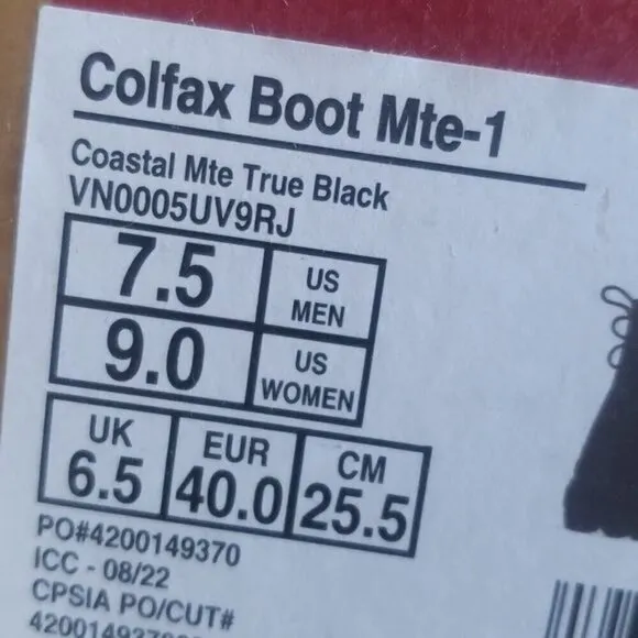 New Vans Colfax Ankle Boot Mte 1 Suede Waterproof Hiking Outdoor Shoes