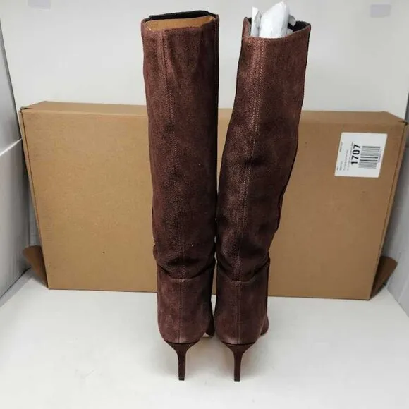 New women's 10 Reformation x Anthropologie Rosemary knee boots Espresso suede