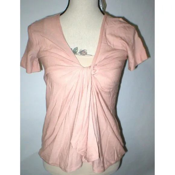 New Womens NWT M Blush Pink Sonia Rykiel Virgin Wool Sweater 38 Knot Italy Pullo
