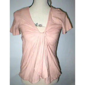 New Womens NWT M Blush Pink Sonia Rykiel Virgin Wool Sweater 38 Knot Italy Pullo