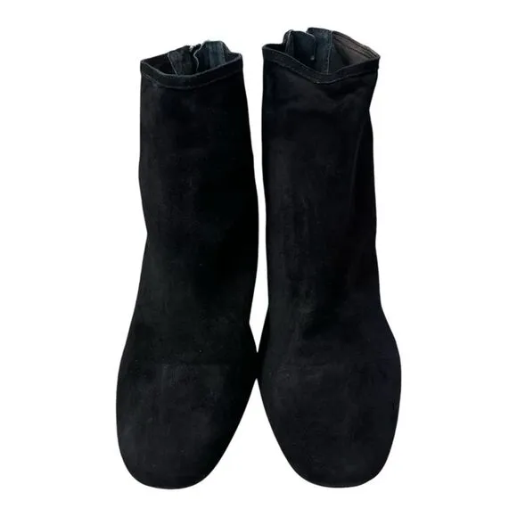 NEW Cecelia New York Anthropologie Nolton Black Suede Ankle Boots Booties 10