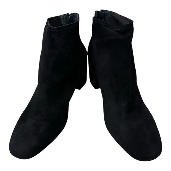 NEW Cecelia New York Anthropologie Nolton Black Suede Ankle Boots Booties 10