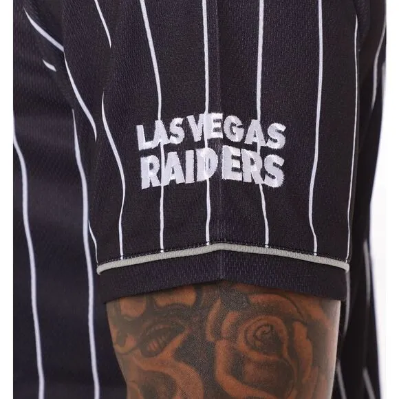 NFL Las Vegas Raiders Baseball Button-Front Jersey - Size XL  ***Item: 0593