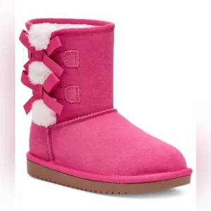 NIB Baby/Toddler Koolaburra by UGG Victoria Pink Bow Boots